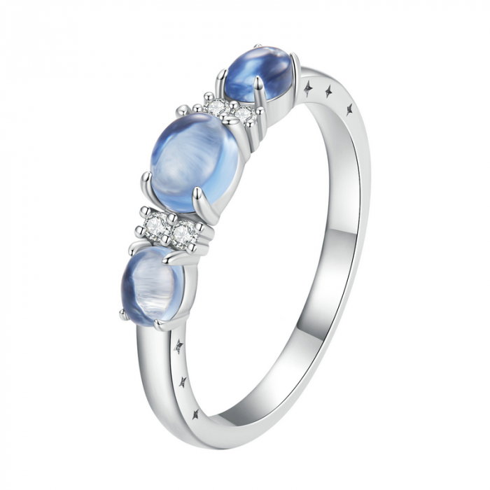 Inel argint pietre albastre [1]
