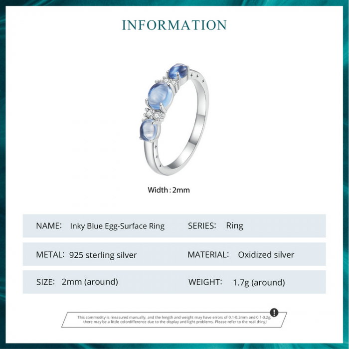 Inel argint pietre albastre [10]