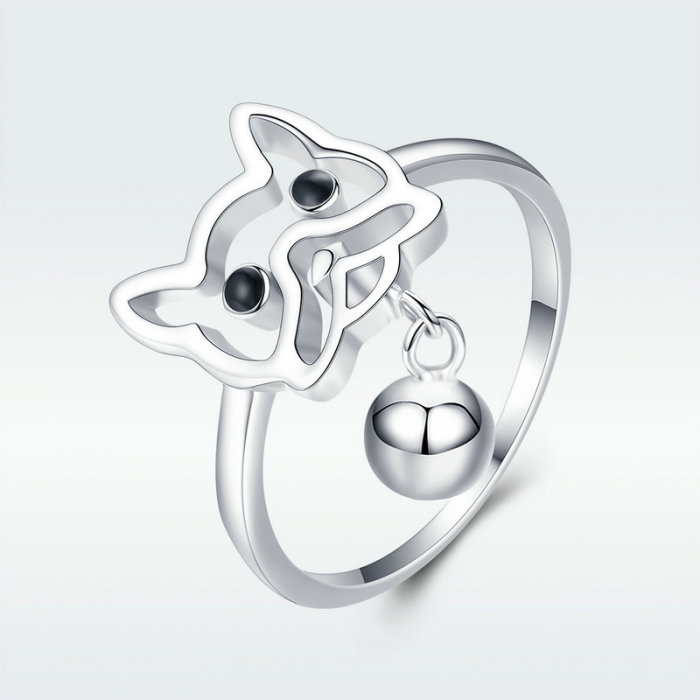 Inel argint catelus cu biluta [5]