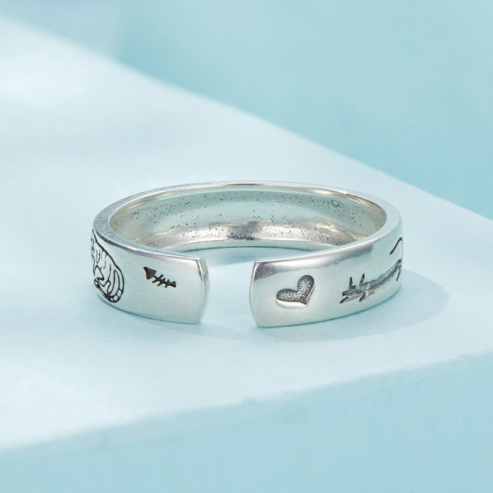 Inel argint pisicuta Doodle [6]