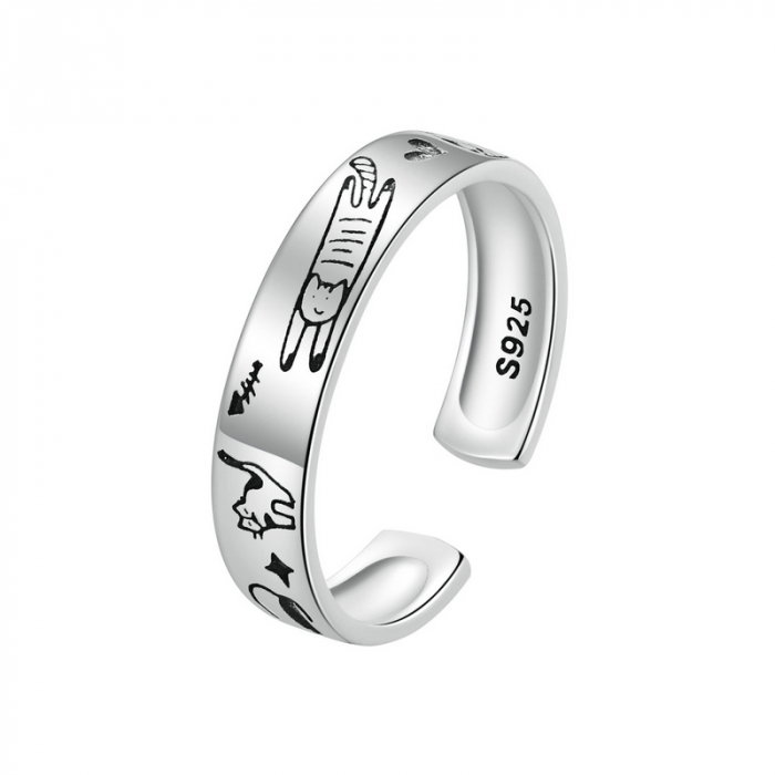 Inel argint pisicuta Doodle [1]