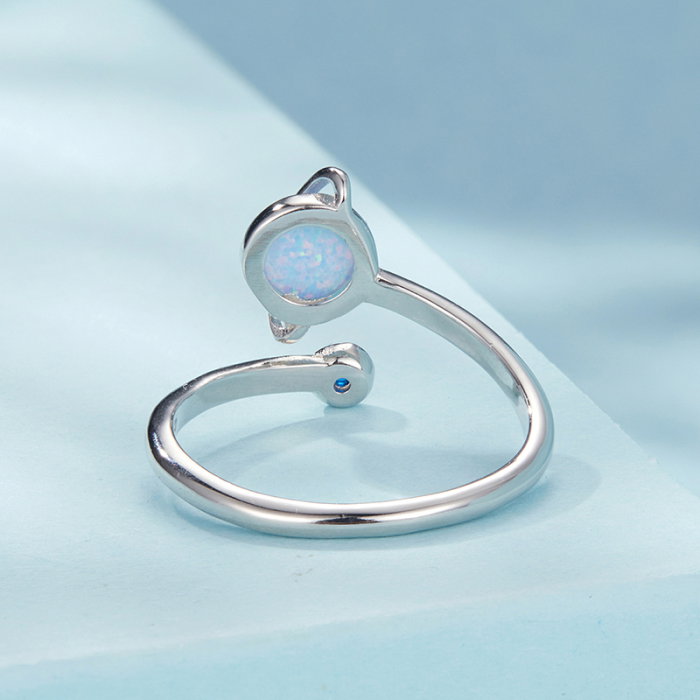 Inel argint Planeta si Opal [10]