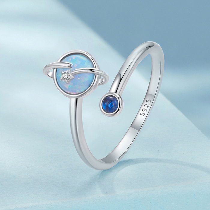 Inel argint Planeta si Opal [8]