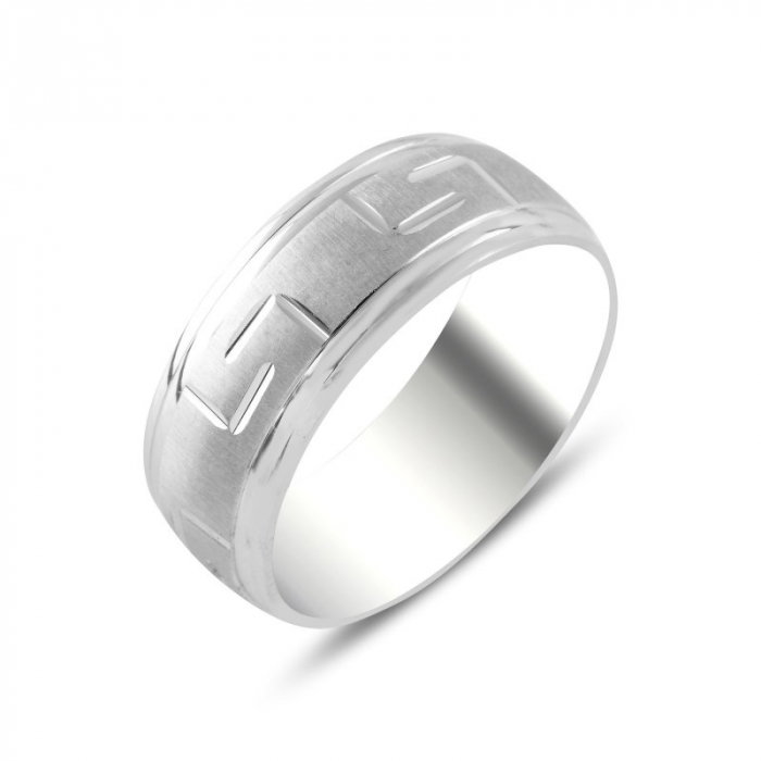 Inel argint cu motive grecesti si aspect mat [1]