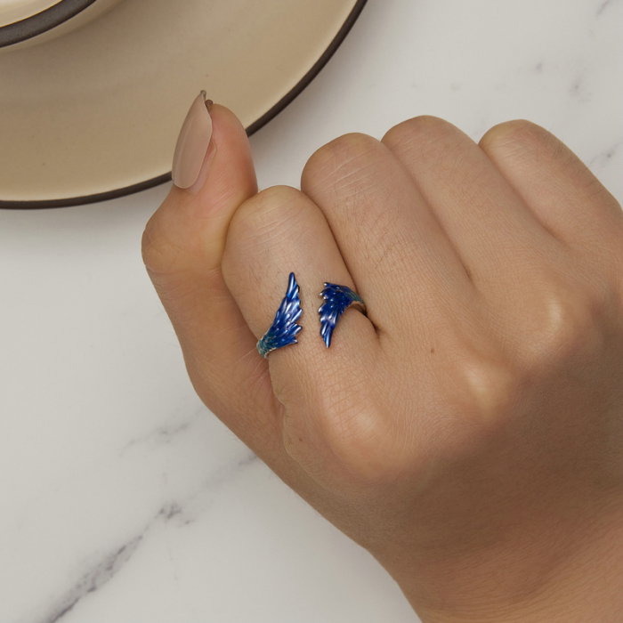 Inel argint reglabil aripi [4]