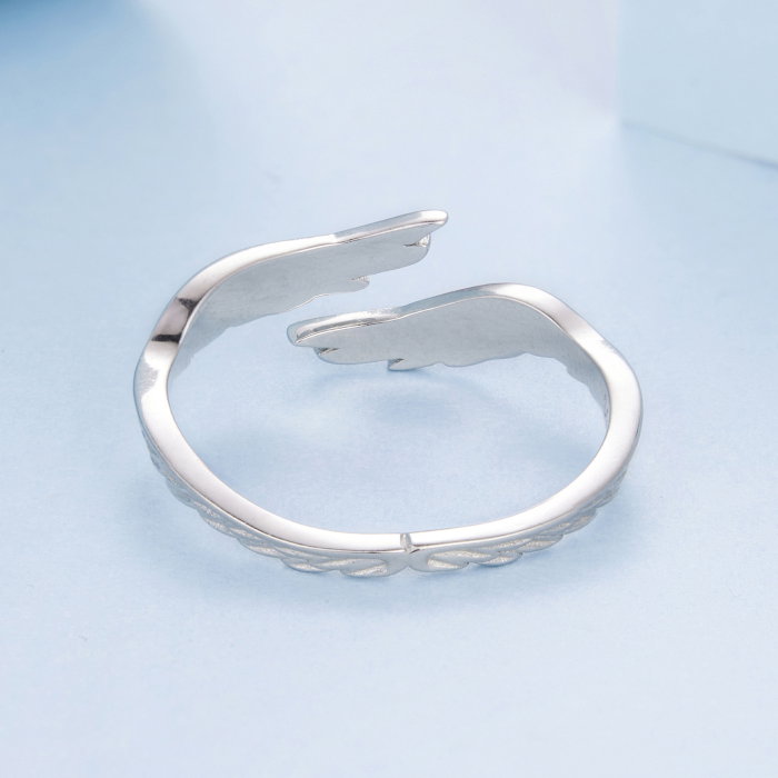 Inel argint reglabil aripi de inger [7]