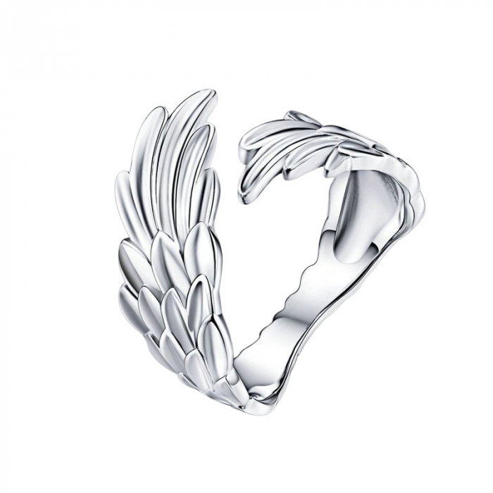 Inel argint reglabil Aripile Sperantei placat cu rodiu [1]