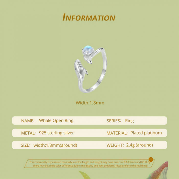 Inel argint reglabil balena [12]