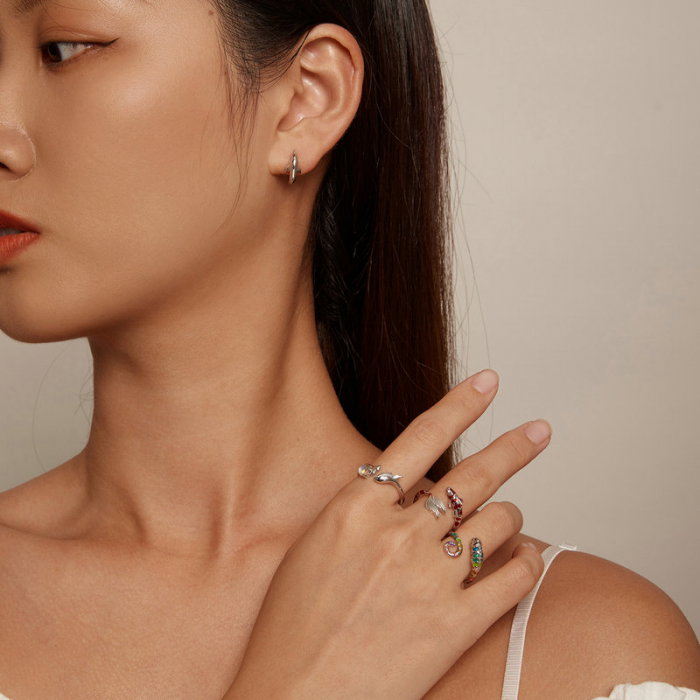 Inel argint reglabil balena [9]