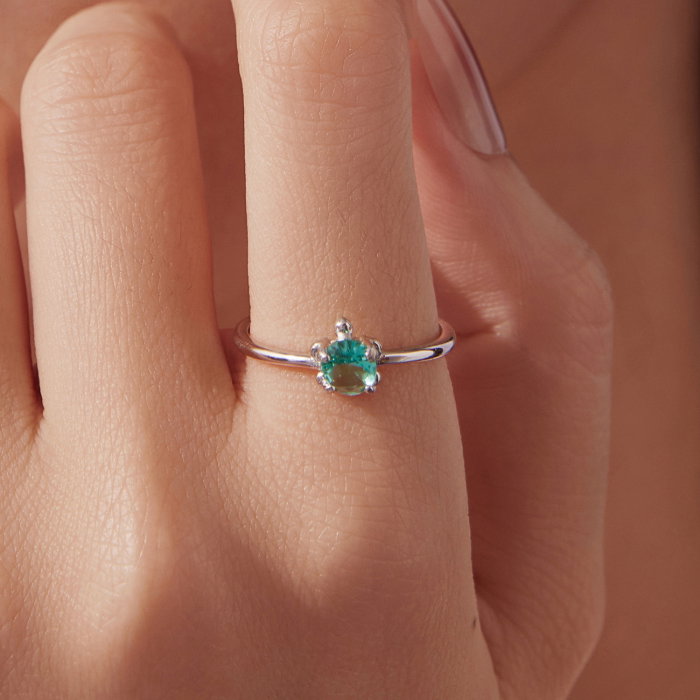 Inel argint reglabil broasca testoasa [2]