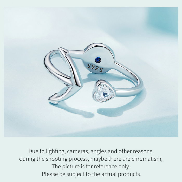 Inel argint reglabil busola si ancora [22]