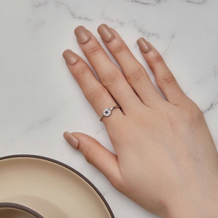 Inel argint reglabil busola si ancora [5]