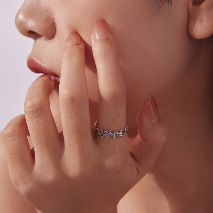 Inel argint reglabil carti de joc [4]