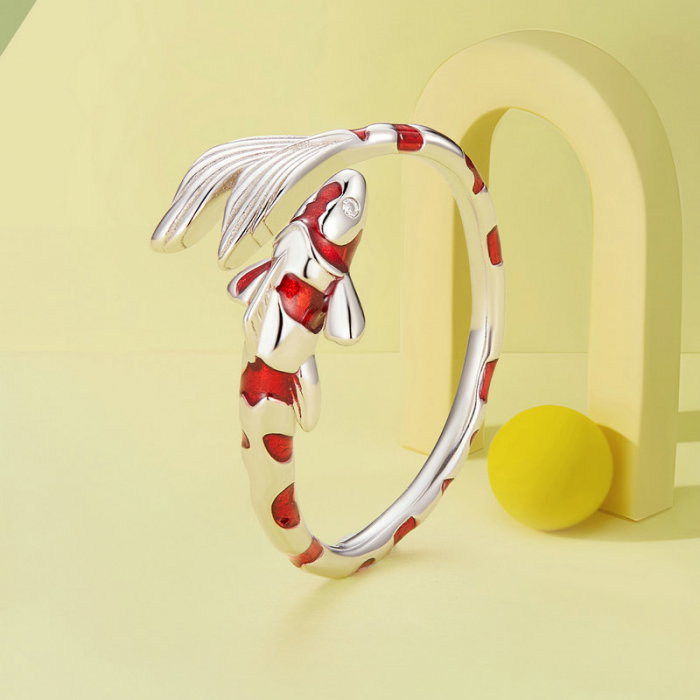 Inel argint reglabil crap japonez [3]