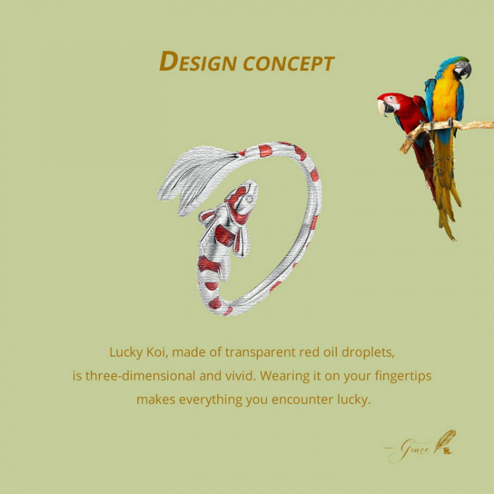 Inel argint reglabil crap japonez [8]