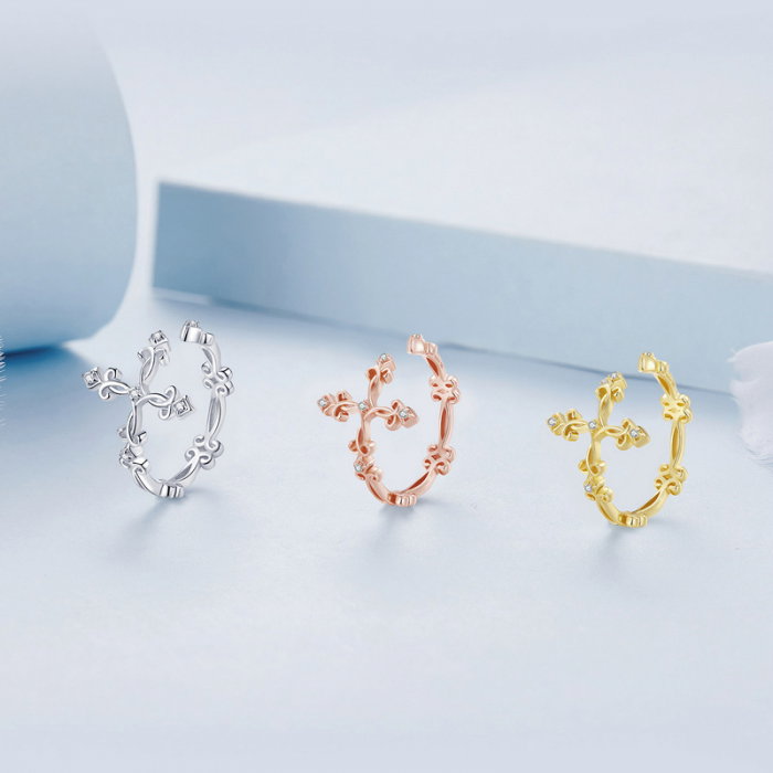 Inel argint reglabil cruce [11]