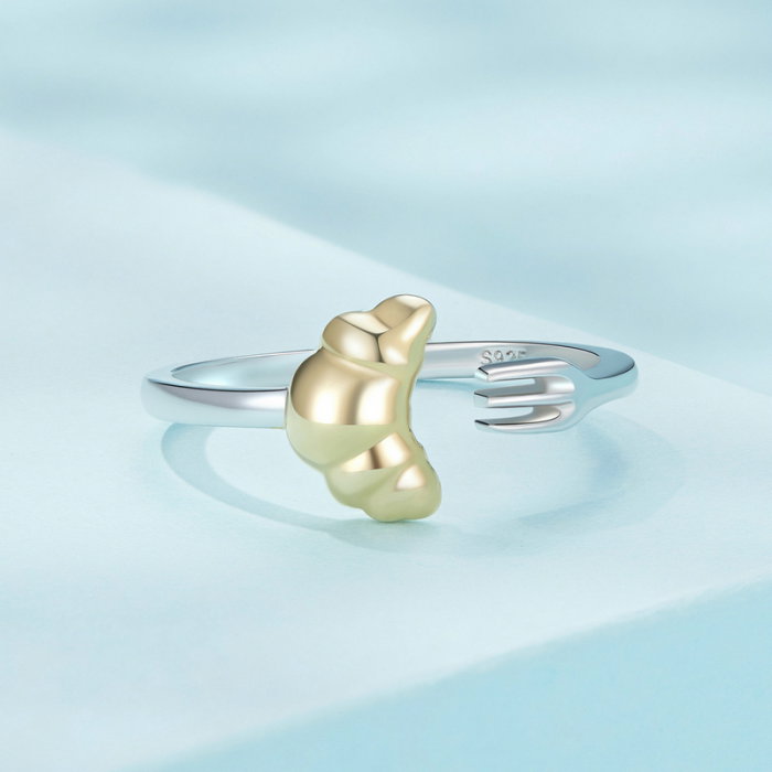 Inel argint reglabil cu croissant [7]