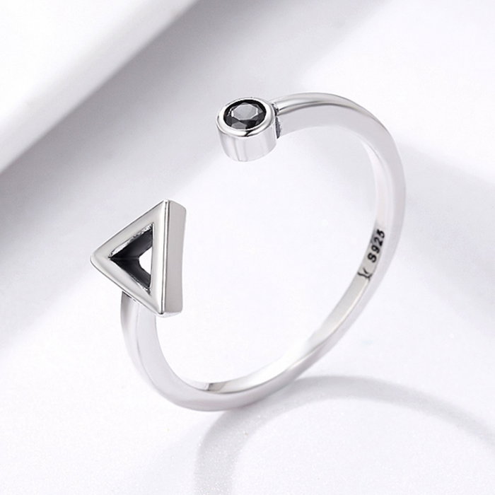Inel argint reglabil cu forme geometrice [6]