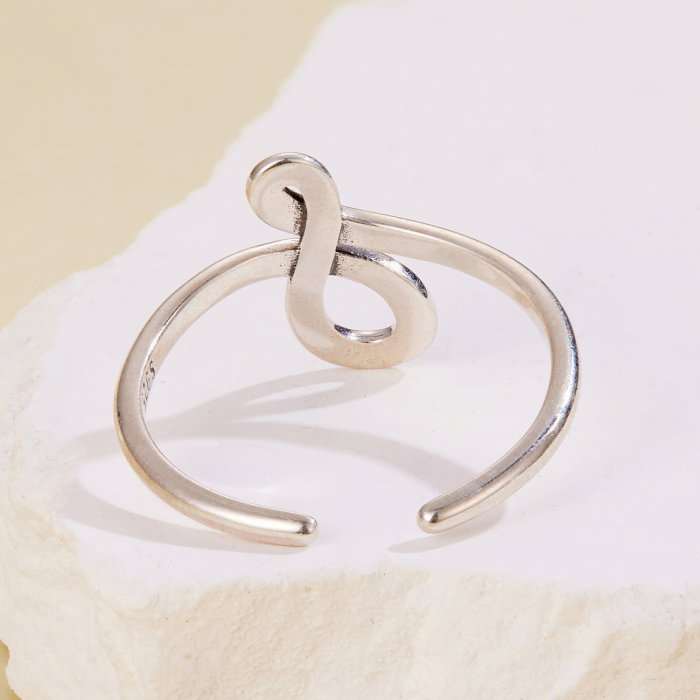 Inel argint reglabil cu Infinit [7]