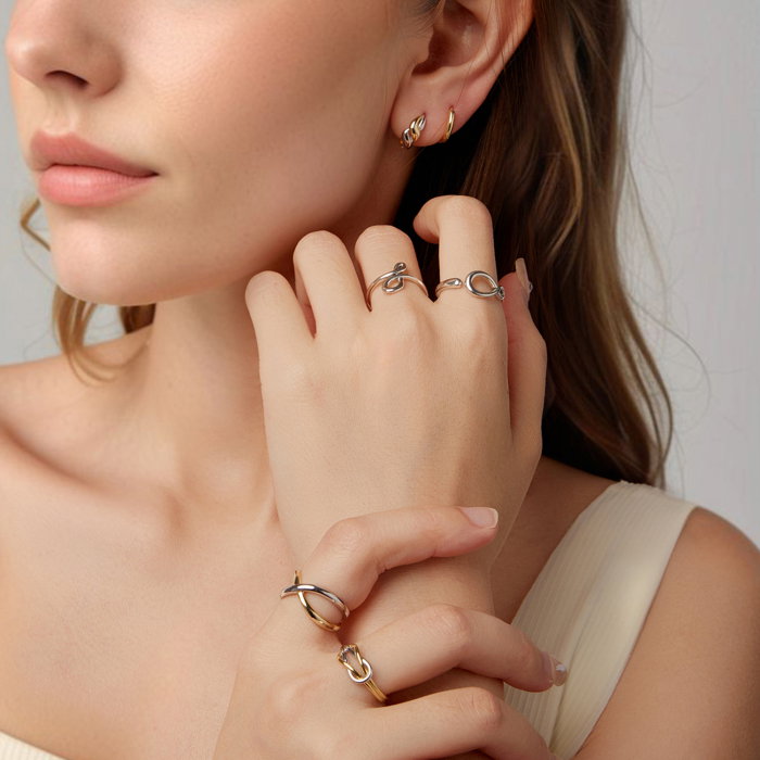 Inel argint reglabil cu Infinit [6]