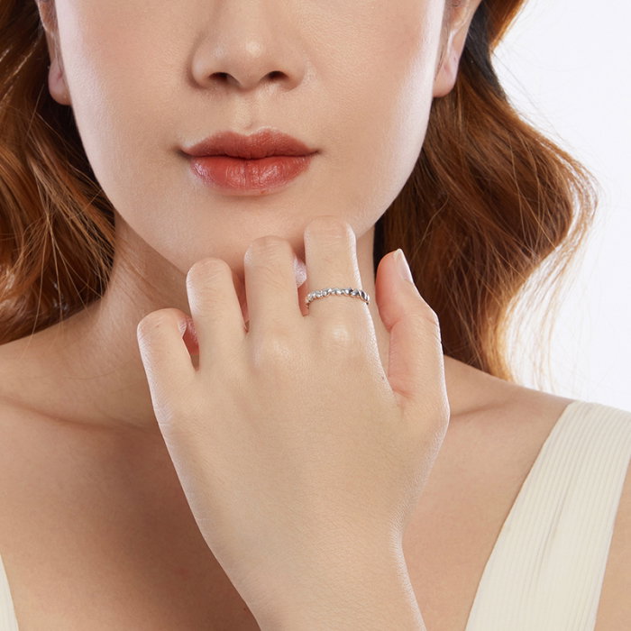 Inel argint reglabil cu inimioare [4]