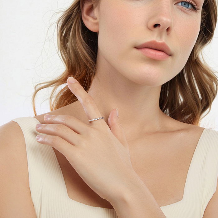 Inel argint reglabil cu inimioare [5]