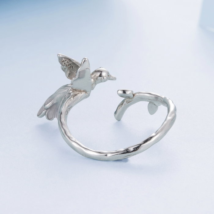 Inel argint reglabil cu pescarus [8]