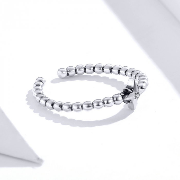 Inel argint reglabil cu steluta si zirconiu [4]