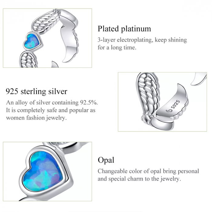 Inel argint reglabil dragoste inaripata [6]