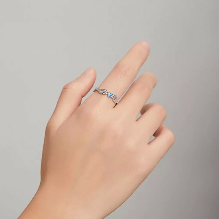 Inel argint reglabil dragoste inaripata [3]