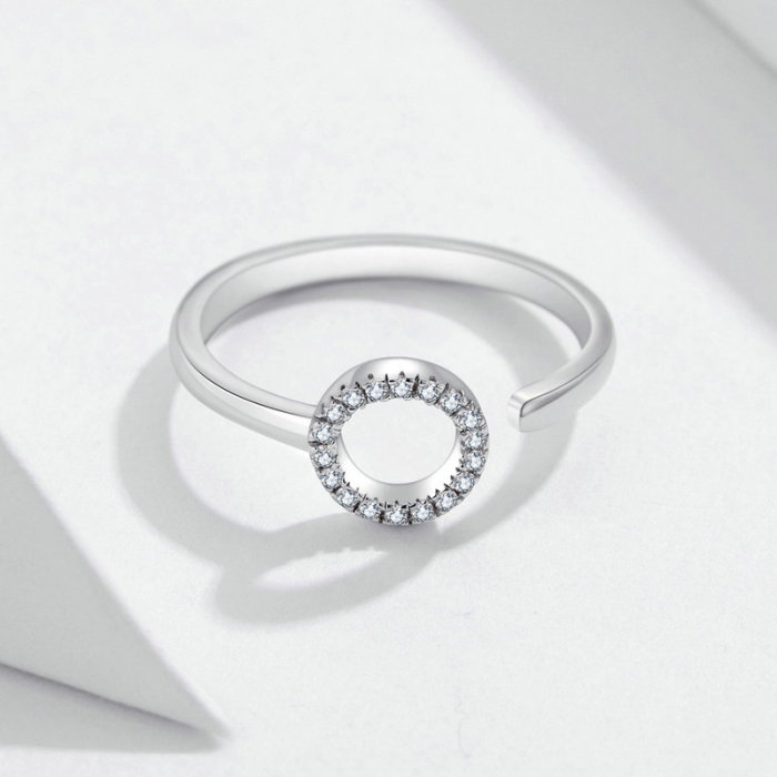 Inel argint reglabil geometric placat cu rodiu [5]