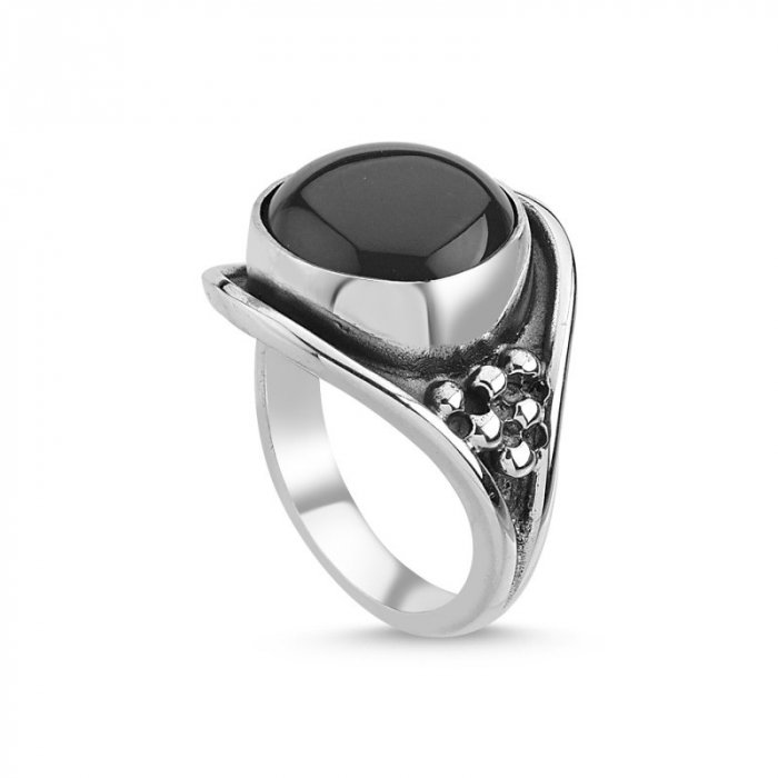 Inel argint reglabil handmade cu onix [1]