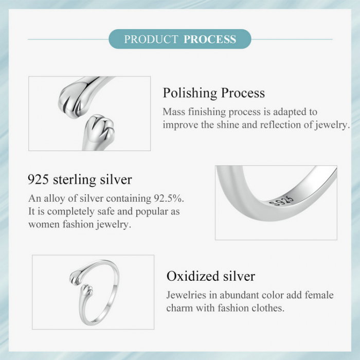 Inel argint reglabil imbratisare de pisica [12]