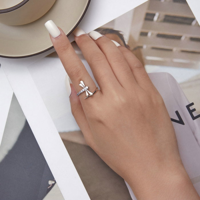 Inel argint reglabil Libelula [7]