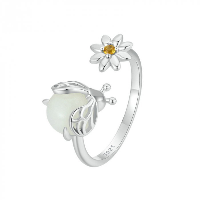 Inel argint reglabil licurici luminos [1]