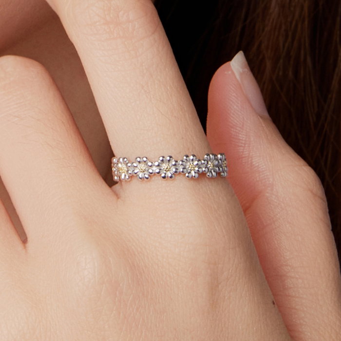 Inel argint reglabil margareta [2]