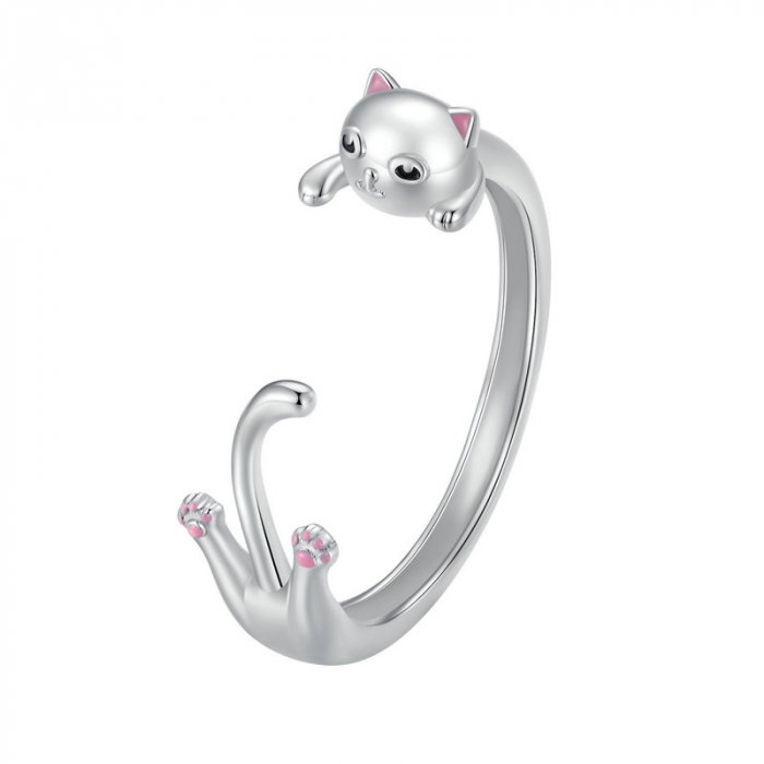 Inel argint reglabil pisicuta [1]