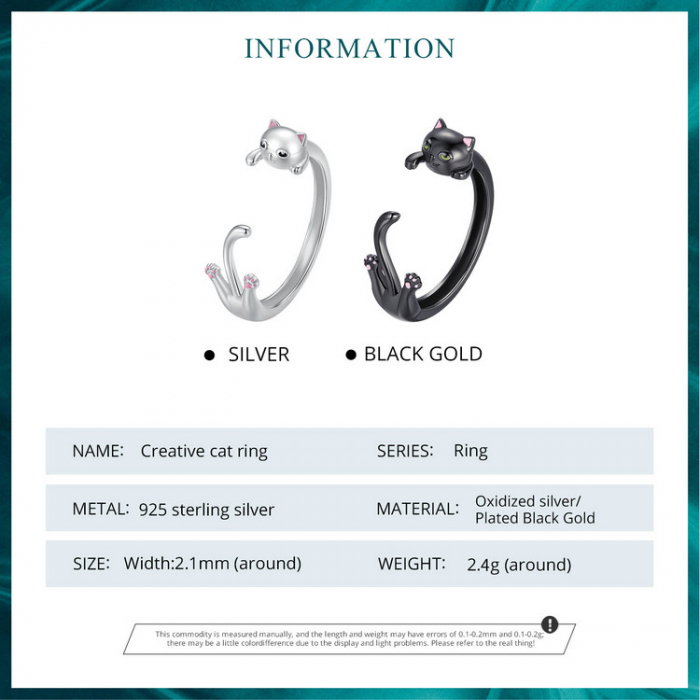 Inel argint reglabil pisicuta [9]