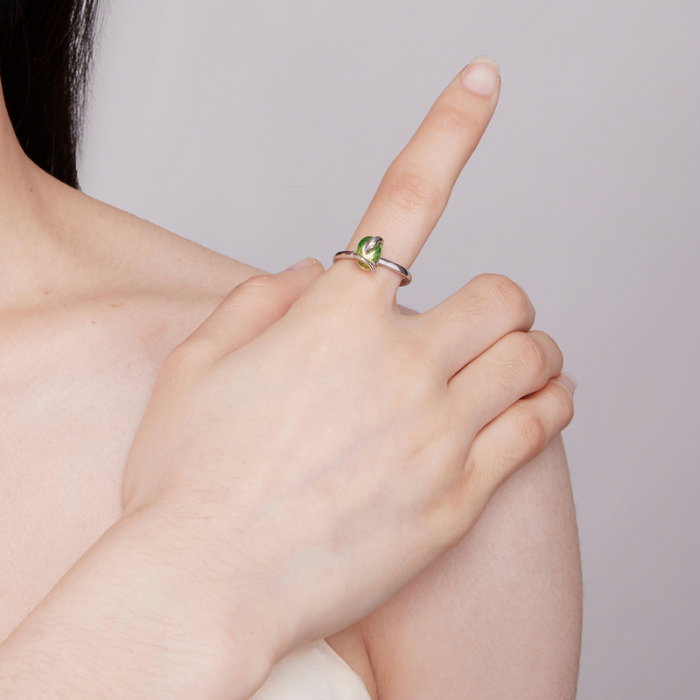 Inel argint reglabil sarpe [7]