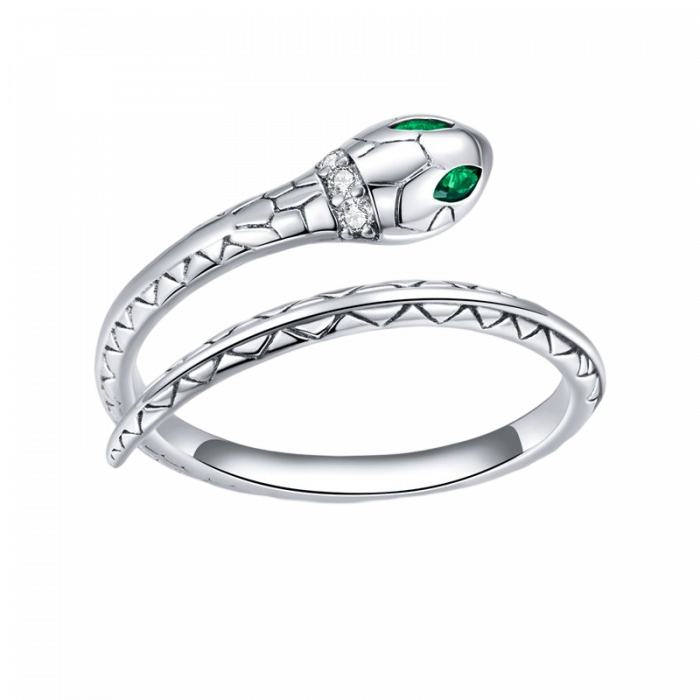 Inel argint reglabil sarpe Cobra [1]