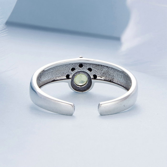 Inel argint reglabil soare [8]