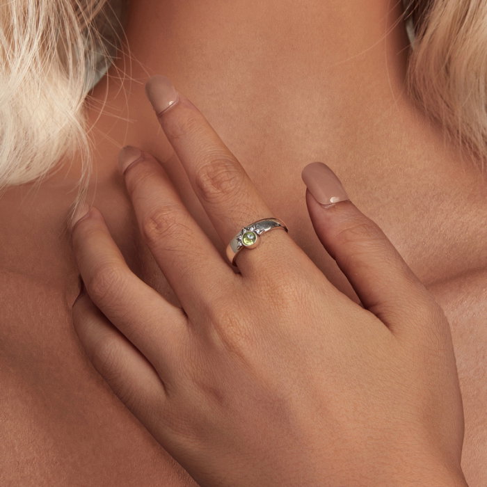 Inel argint reglabil soare [2]