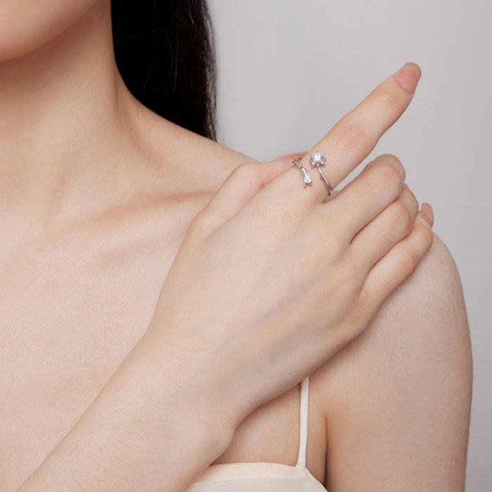 Inel argint reglabil steaua cazatoare [4]