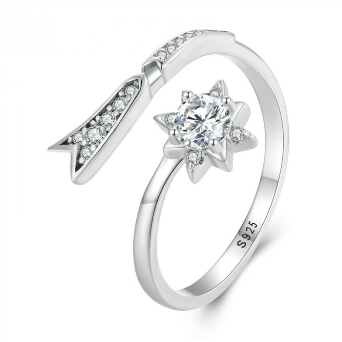 Inel argint reglabil steaua cazatoare [8]