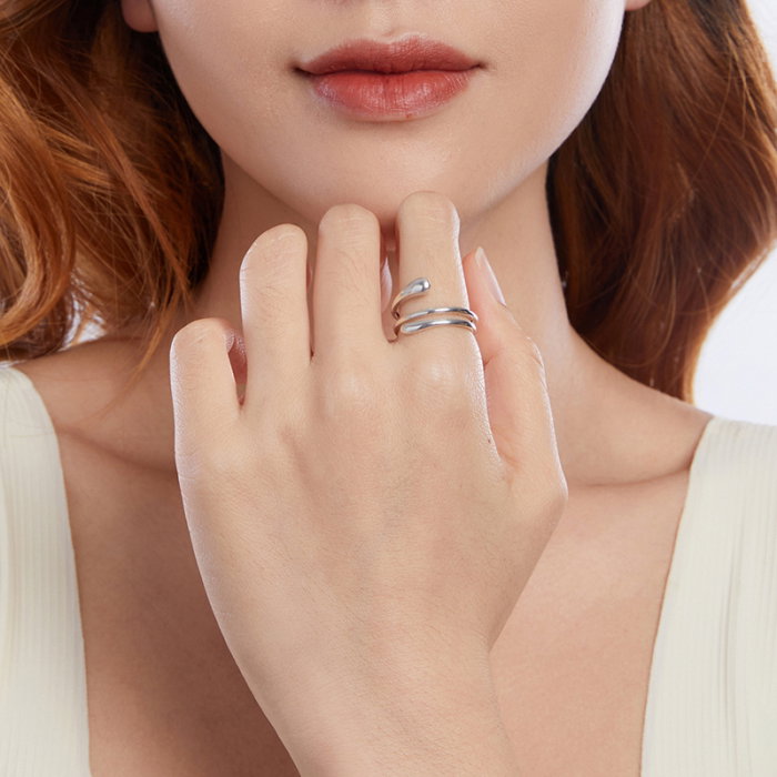 Inel argint reglabil tip spirala [2]