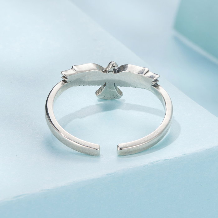 Inel argint reglabil vultur [7]