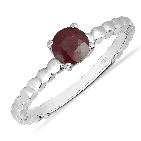 Inel argint Rosalind, 925, cu rubin - IVA0058 [1]