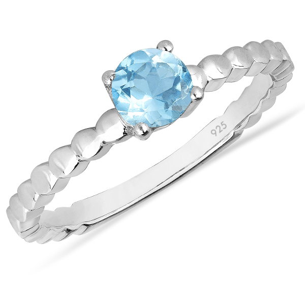 Inel argint Rosalind, 925, cu topaz albastru elvetian - IVA0062 [1]