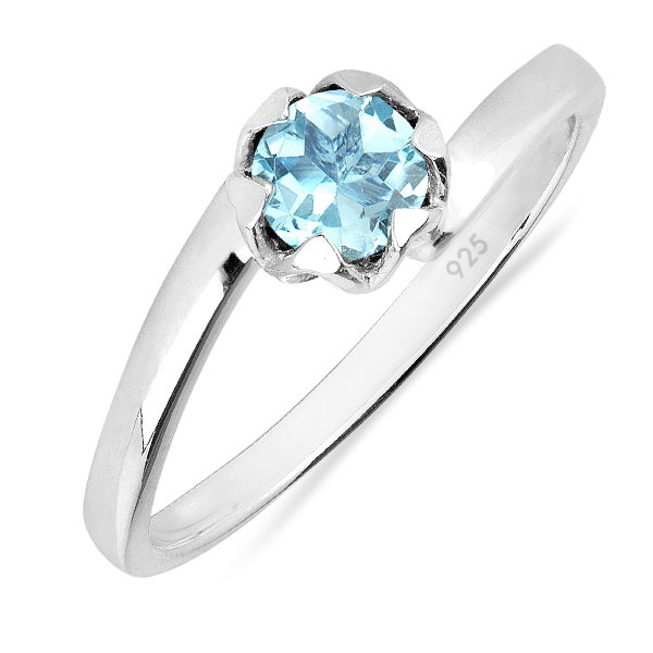 Inel argint Roxelana, 925, cu topaz albastru elvetian - IVA0072 [1]