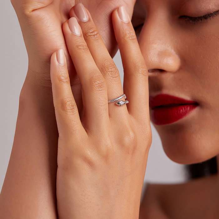 Inel argint sarpe [8]